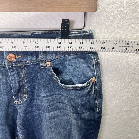 Maurices Curvy Bootcut Jeans Womens 5/6 blue Denim Stretch Cute Pants 2067 - Picture 4 of 10